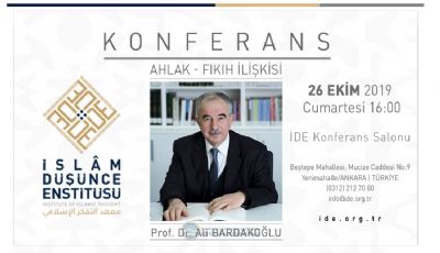 PROF. DR. ALI BARDAKOĞLU AHLAK-FIKIH İLIŞKİSİ